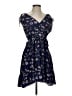 Thakoon 100% Viscose Floral Blue Casual Dress Size 4 - photo 1