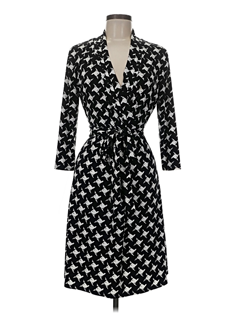 Pre-owned Liz Claiborne Casual Dress In Black