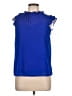 Monteau 100% Polyester Blue Sleeveless Blouse Size L - photo 1