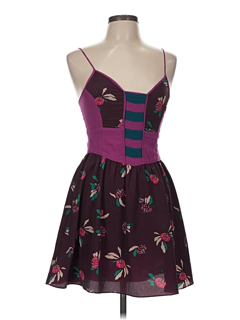 Pre-owned Ecote Sleeveless Top Purple Strapless Neckline Tops