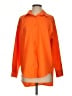Salanta 100% Polyester Solid Orange Long Sleeve Blouse Size XS - photo 1