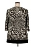 Cj Banks Animal Print Black 3/4 Sleeve Blouse Size 2X (estimated) - photo 2
