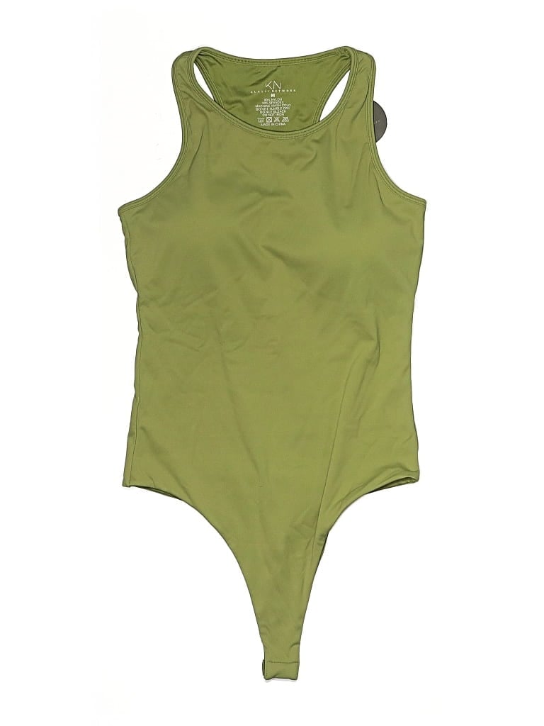 Klassy Network Bodysuit In Green