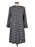 Unbranded Stripes Gray Casual Dress Size L (estimated) - photo 2