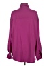 Assorted Brands 100% Polyester Solid Purple Long Sleeve Blouse Size S - photo 2