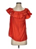 Entro Orange Short Sleeve Blouse Size S - photo 1