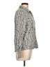 By Together 100% Cotton Stripes Silver Long Sleeve Button-Down Shirt Size L - photo 4