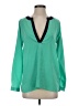 Buttons Green Long Sleeve Polo Size S - photo 1