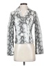 Cupcakes & Cashmere 100% Polyurethane Animal Print Silver Blazer Size XS - photo 1