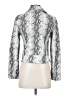 Cupcakes & Cashmere 100% Polyurethane Animal Print Silver Blazer Size XS - photo 2