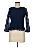 Self Esteem 100% Polyester Blue 3/4 Sleeve Top Size M - photo 1