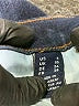 Lands' End Chevron-herringbone Black Blue Jeans Size 16 - photo 8