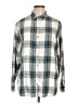 Jachs Girlfriend Plaid Gray Long Sleeve Button-Down Shirt Size L - photo 1