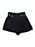 Zara TRF Solid Black Shorts Size M - photo 1