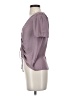 Naked Zebra Purple Short Sleeve Top Size S - photo 5