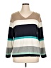 Croft & Barrow Stripes Teal Pullover Sweater Size 1X - photo 1