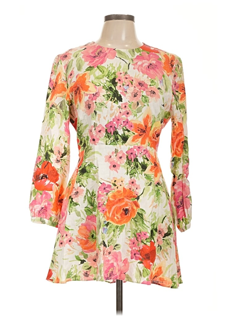 Pre-owned Zara Cocktail Dress In Orange
