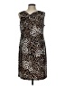 Chico's Animal Print Brown Cocktail Dress Size L - photo 1