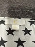 Charming Charlie 100% Polyester Stars Silver Short Sleeve Blouse Size L - photo 7