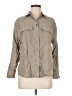 Ophelia Roe Tan Long Sleeve Button-Down Shirt Size M - photo 1