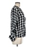 Express 100% Rayon Black Long Sleeve Blouse Size M - photo 4