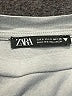 Zara 100% Baumwolle Gray Short Sleeve Top Size S - photo 7