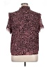 J.Crew 100% Polyester Animal Print Pink Short Sleeve Blouse Size XL - photo 2