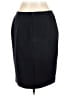 Tommy Hilfiger 100% Polyester Solid Black Blue Formal Skirt Size 12 - photo 2