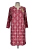 Assorted Brands Paisley Burgundy Casual Dress Size L - photo 1