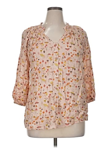 Dollhouse 3/4 Sleeve Blouse (view 1)