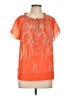Hazel 100% Polyester Orange Short Sleeve T-Shirt Size L - photo 1