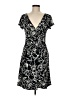 Connected Apparel Paisley Black Cocktail Dress Size 6 - photo 1