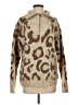 Aqua Animal Print Tan Pullover Sweater Size S - photo 1