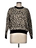 T Tahari Animal Print Tan Pullover Sweater Size M - photo 1