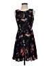 Express 100% Polyester Floral Black Cocktail Dress Size 2 - photo 1