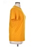Unbranded Solid Yellow Short Sleeve T-Shirt Size XL - photo 4