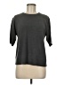Prophecy 100% Acrylic Gray Short Sleeve Top Size M - photo 1