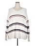 Westbound Stripes White Pullover Sweater Size 2X - photo 1