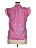 Unbranded 100% Polyester Animal Print Pink Short Sleeve Blouse Size XL - photo 2