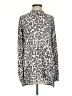 New Directions Animal Print Silver Pullover Sweater Size S - photo 1