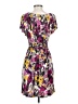 Elle Print Purple Casual Dress Size XS - photo 2