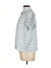 John Robshaw Print Blue Short Sleeve Blouse Size L - photo 5