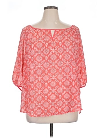 Eyeshadow 3/4 Sleeve Blouse (view 1)