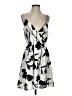Vestique 100% Polyester Graphic Ivory Gray Casual Dress Size S - photo 1