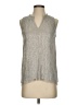 Vanessa Virginia Silver Sleeveless Blouse Size XXS - photo 1
