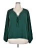 CeCe Green Long Sleeve Blouse Size XXL - photo 1
