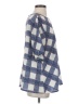 Carmakoma 100% Polyester Argyle Blue Short Sleeve Blouse Size S - photo 4