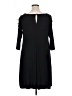 MSK Solid Black Casual Dress Size XL - photo 2