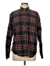 Lands' End 100% Cotton Plaid Black Long Sleeve Button-Down Shirt Size M - photo 1