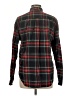 Lands' End 100% Cotton Plaid Black Long Sleeve Button-Down Shirt Size M - photo 2
